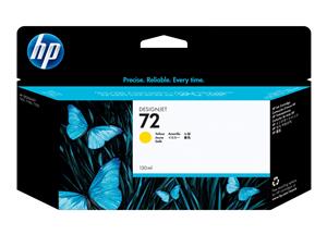 HP 72 YELLOW INK CARTRIDGE 130 ML WITH VIVERA INK