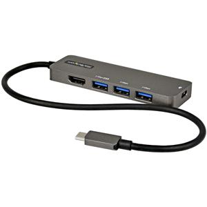 StarTech.com DKT30CHPD3 replicatore di porte e docking station per laptop USB 3.2 Gen 1 (3.1 Gen 1) Type-C Nero, Grigio