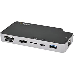 StarTech.com CDP2HVGUASPD replicatore di porte e docking station per laptop Cablato USB 3.2 Gen 2 (3.1 Gen 2) Type-C Nero, Grigio