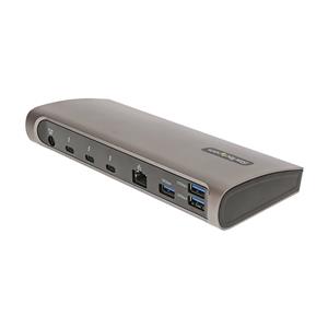 StarTech.com TB4CDOCKUE replicatore di porte e docking station per laptop Cablato Nero, Grigio