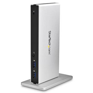 StarTech.com USB3SDOCKDD replicatore di porte e docking station per laptop Cablato USB 3.2 Gen 1 (3.1 Gen 1) Type-B Nero, Argento