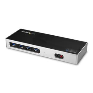 StarTech.com DK30A2DH replicatore di porte e docking station per laptop Cablato USB 3.2 Gen 1 (3.1 Gen 1) Type-C Nero, Argento