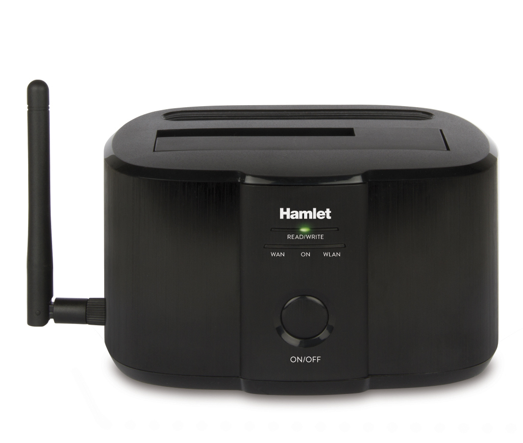 Hamlet Wi-Fi Docking Station per hard disk sata da 2,5'' o 3,5''