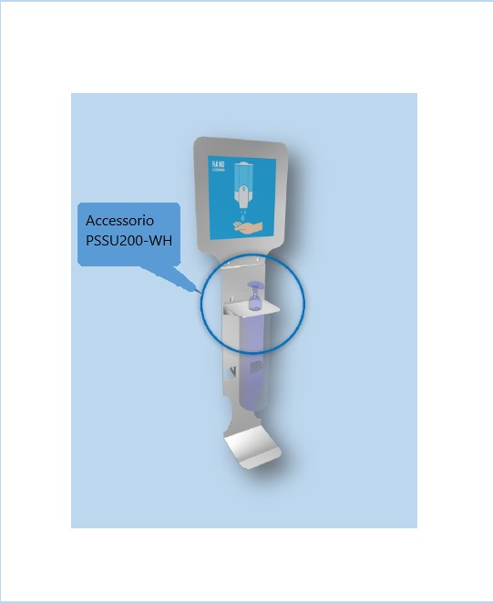 ITB PSSU200-WH supporto per disinfettante per mani