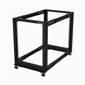 StarTech.com 4POSTRACK15U rack Rack indipendenti Nero