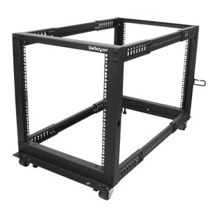 StarTech.com 4POSTRACK12U rack Rack indipendenti Nero