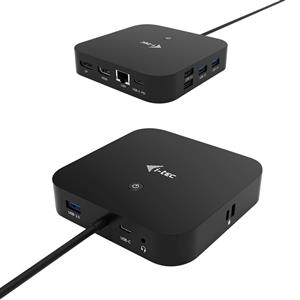 i-tec C31HDMIDPDOCKPD replicatore di porte e docking station per laptop Cablato USB 3.2 Gen 1 (3.1 Gen 1) Type-C Nero