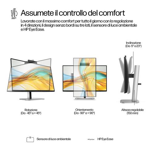 HP Series 5 Pro Monitor per videoconferenze serie 5 Pro FHD USB-C da 23,8
