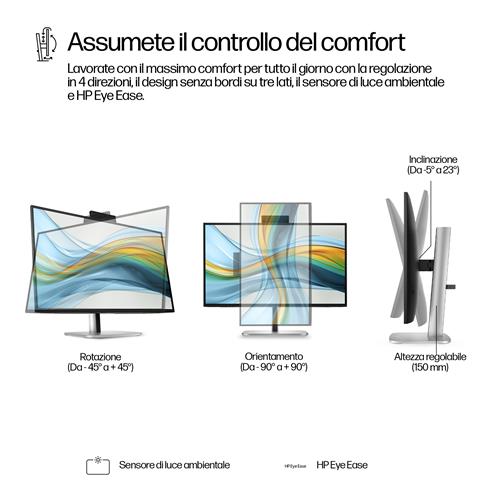 HP Series 5 Pro Monitor per videoconferenze serie 5 Pro QHD USB-C da 27
