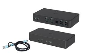 i-tec CADUAL4KDOCKPD2IT replicatore di porte e docking station per laptop Cablato USB 3.2 Gen 1 (3.1 Gen 1) Type-C Nero