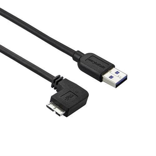 CAVO MICRO USB 3.0 SLIM AD ANGOLO SINISTRO DA 2M - M/M