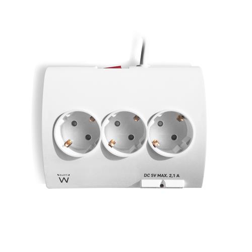 DESK MULTI-SOCKET 5 SCHUKO SOCKETS + 2 USB PORTS