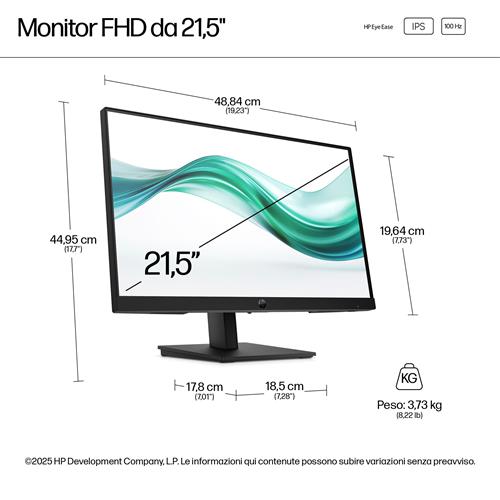 HP Series 3 Pro Monitor serie 3 Pro FHD da 21,5