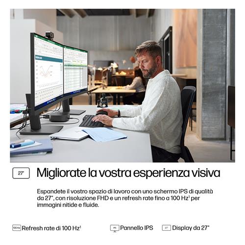 HP Series 3 Pro Monitor serie 3 Pro FHD da 27'' – 327ph