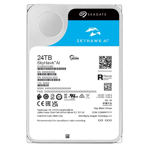 SKYHAWK AI 24TB 5YRS WARRANTY 3.5IN 6GB/S SATA 512MB