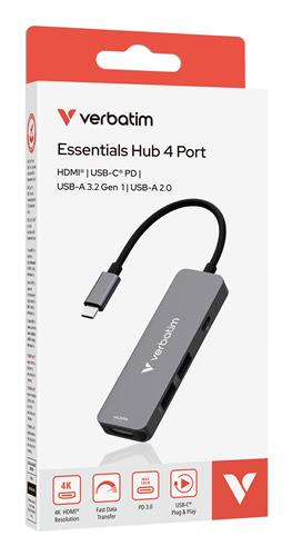 USB-C ESSENTIALS MULTIPORT HUB 4 PORT