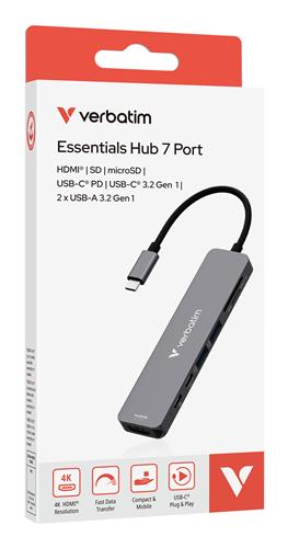 USB-C ESSENTIALS MULTIPORT HUB 7 PORT