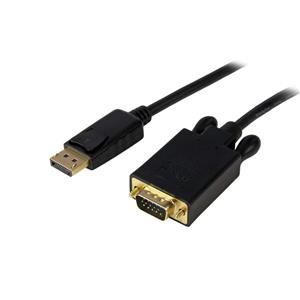 StarTech.com DP2VGAMM6B cavo e adattatore video VGA (D-Sub) Nero