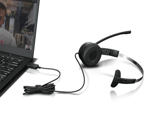 LENOVO 100 MONO USB HEADSET IN