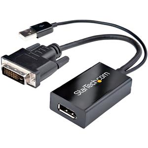 StarTech.com DVI2DP2 cavo e adattatore video 0,254 m DVI-D Nero