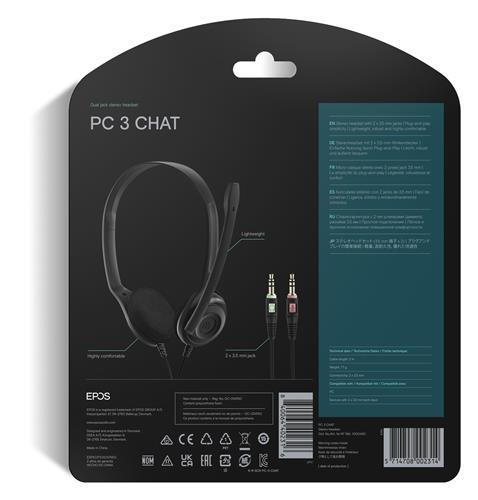 EPOS PC3 STEREO 2 X 3.5MMHEADSET