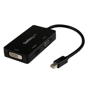 StarTech.com MDP2VGDVHD cavo e adattatore video 0,15 m DVI-D + VGA (D-Sub) + HDMI Nero