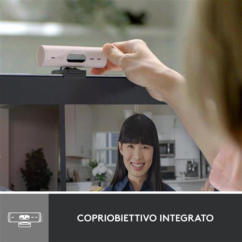 LOGITECH BRIO 500 WEBCAM ROSE - EMEA28