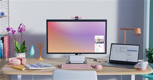 LOGITECH BRIO 500 WEBCAM ROSE - EMEA28