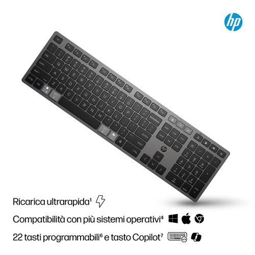 HP Tastiera wireless ricaricabile multidispositivo 725