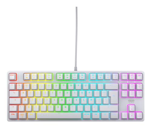 CHERRY XTRFY K4V2 TKL KEYBOARD CORDED WHITE FR LAYOUT