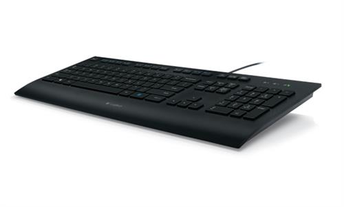 Logitech K280E Pro f/ Business tastiera Ufficio USB QWERTY Nordic Nero