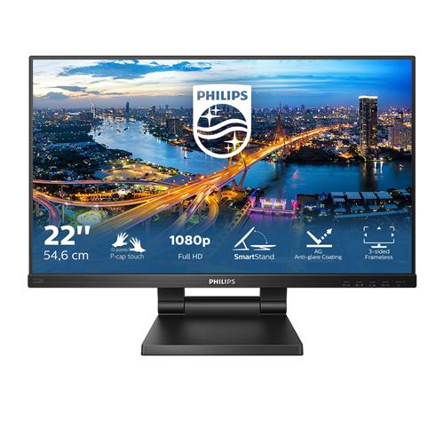 Philips B Line 222B1TC/00 Monitor PC 54,6 cm (21.5) 1920 x 1080 Pixel Full HD LED Touch screen Nero