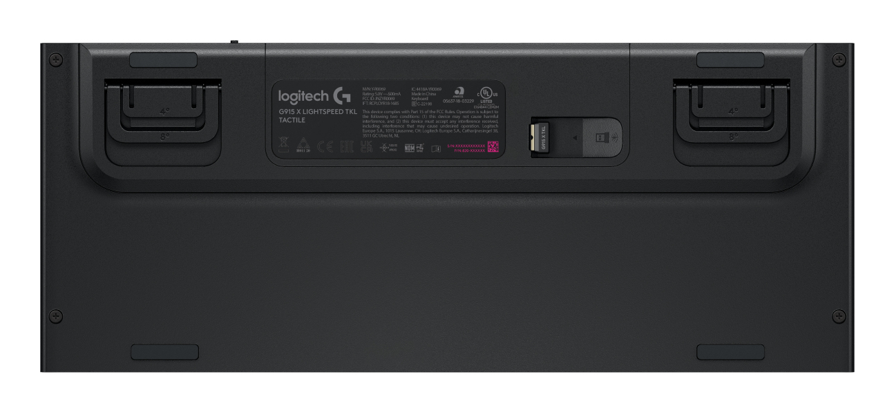 Logitech G G915 X LIGHTSPEED tastiera Gaming USB + RF Wireless + Bluetooth AZERTY Francese Nero