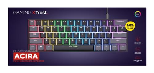 GAMING GXT 867 ACIRA TASTIERA MECCANICA MINI 60 - NERO IT