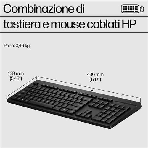 HP Mouse e tastiera 225 Wired