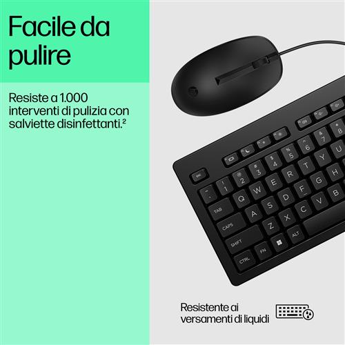 HP Mouse e tastiera 225 Wired