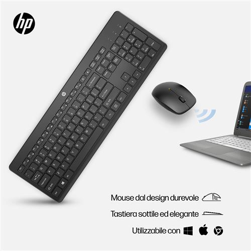 HP Combo tastiera e mouse wireless 230
