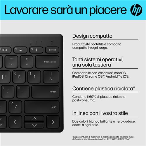 HP Tastiera Bluetooth multi-dispositivo compatta 350