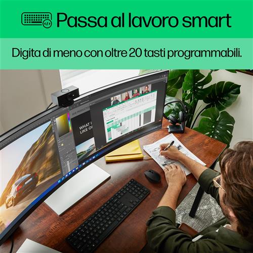 HP Combinazione di tastiera e mouse wireless 650, colore nero