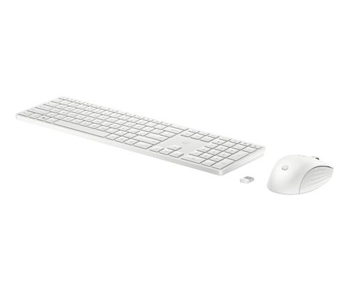 HP Combinazione di tastiera e mouse wireless 650, colore bianco