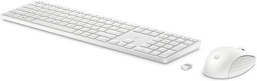 HP Combinazione di tastiera e mouse wireless 650, colore bianco