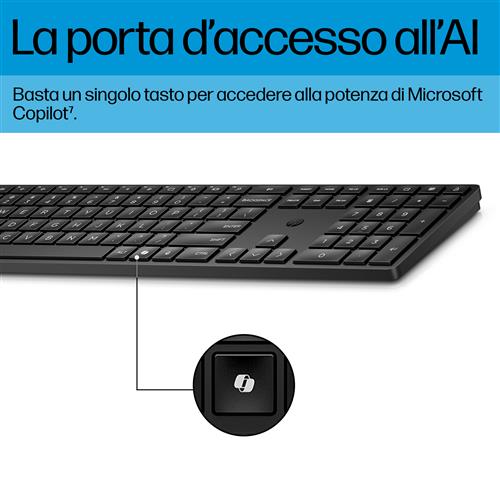 HP Tastiera e mouse wireless combinati 655