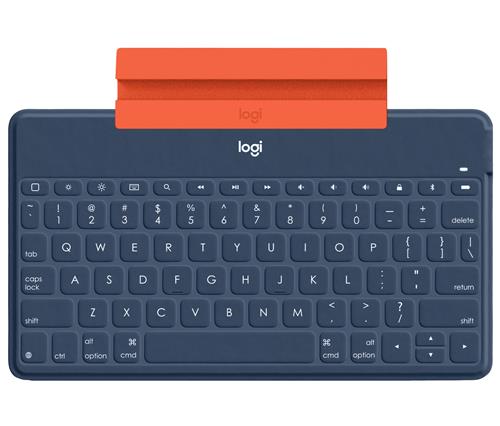 Logitech 920-010044 tastiera per dispositivo mobile QWERTY Spagnolo Bluetooth Blu, Arancione