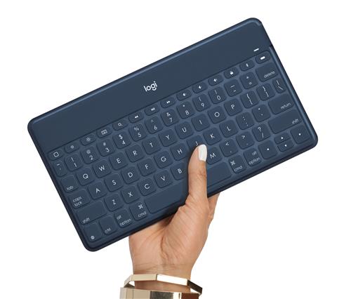 Logitech 920-010044 tastiera per dispositivo mobile QWERTY Spagnolo Bluetooth Blu, Arancione