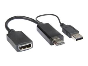 ADATTATORE VIDEO HDMI M A DP F PORTA USB PER ALIMENTAZIONE