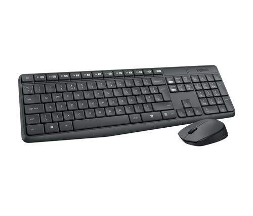 MK235 WIRELESS KEYBOARD / MOUSE GREY-ELL-2.4GHZ-MEDITER