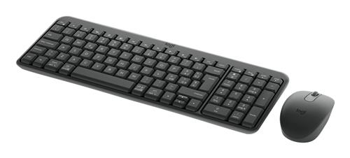 Logitech MK250 Compact Bluetooth Wireless Combo tastiera Mouse incluso Universale RF senza fili + Bluetooth Italiano Grafite