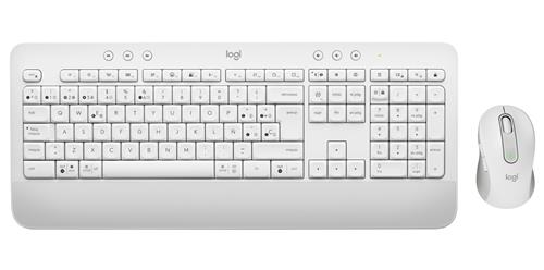 Logitech 920-011026 tastiera Mouse incluso Ufficio Bluetooth QWERTY Spagnolo Bianco