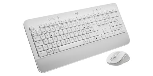 Logitech 920-011026 tastiera Mouse incluso Ufficio Bluetooth QWERTY Spagnolo Bianco