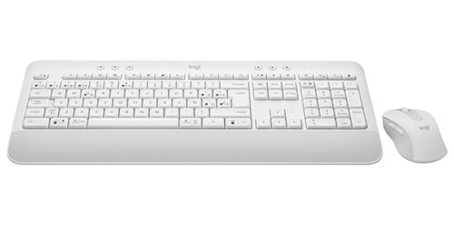 Logitech 920-011026 tastiera Mouse incluso Ufficio Bluetooth QWERTY Spagnolo Bianco